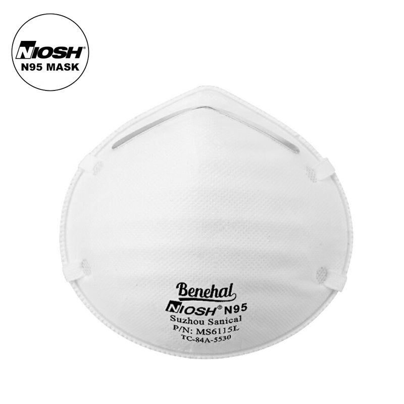 Benehal Particulate Respirator 6115L, NIOSH N95 - 20 Pack/box